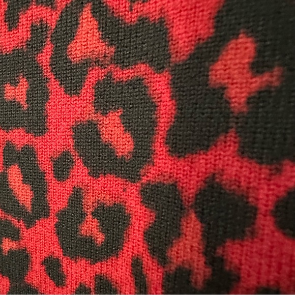 NWT Quacker Factory Soft Knit Animal Print Cardigan, Size M - Picture 6 of 12